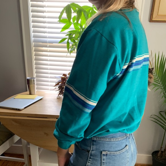 Vintage teal sweatshirt - Picture 3 of 7